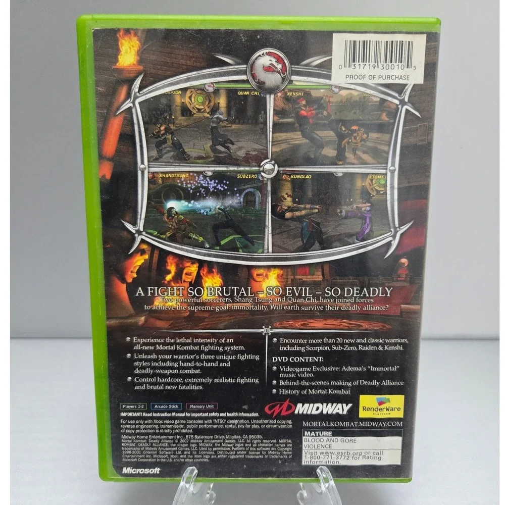 Mortal Kombat Deadly‎ Alliance & Vs DC Universe Bundle - Xbox 360 - CIB 2 Games